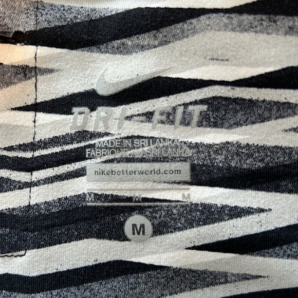 Nike Printed Dri-Fit Run Fast Capri with Hidden Pocket, M - Picture 8 of 10